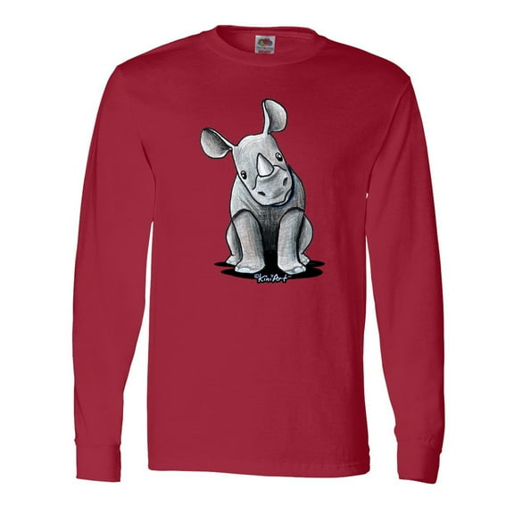 Inktastic Curious Rhinos Long Sleeve T-Shirt