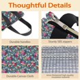 thumbnail image 4 of Pioneer Flower Floral Print Pattern Insulated Lunch Bag for Women Men, Large Portable Soft Cooler Tote, Thermal Food Storage Bag with Pearl Cotton, 8.66L, 8.75"x5.75"x9.5", 4 of 6