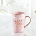 thumbnail image 6 of Ikfashoni Gifts for Mom, Pink Coffee Mug with Coaster and Spoon, Mom Gifts Cup, 14fl oz, 6 of 9