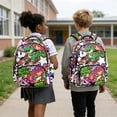 thumbnail image 4 of DISNIMO Dinosaur Print Large Capacity School Backpack, Multi Compartments with Side Mesh Pockets, Durable Bookbag for Elementary & Middle School Students, 4 of 7