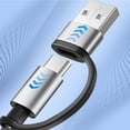 thumbnail image 3 of 4FT Multi Charging Cable Cord, Apple Watch Charger, iPhone Charger, 3-in-2 Type C/L Cable Portable Designed for iWatch,iPhone 17-8,Samsung Galaxy S26-21, White, 3 of 10