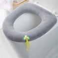 thumbnail image 5 of 2Pcs Soft Thicker Toilet Seat Bathroom Soft Thicker Warmer Toilet Seat Cover Easy Installation& Cleaning, 5 of 6
