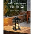 thumbnail image 3 of Solar Lanterns Outdoor Waterproof Hanging with Flickering Flameless Candles, 2 Pack 13'' Garden Outdoor Lantern Decorative for Patio Front Porch Backyard Balcony Cabin Outside(Antique Copper), 3 of 14