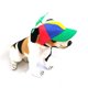 thumbnail image 3 of Gorra de béisbol a juego con el color del sombrero para perro o gato, tocado de osito de peluche, gorro con lengua de pato y libélula de bambú, 3 of 6