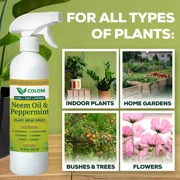 Neem Oil Spray for Plants with Peppermint Oil, Plant Wash Made for Indoor and Ou