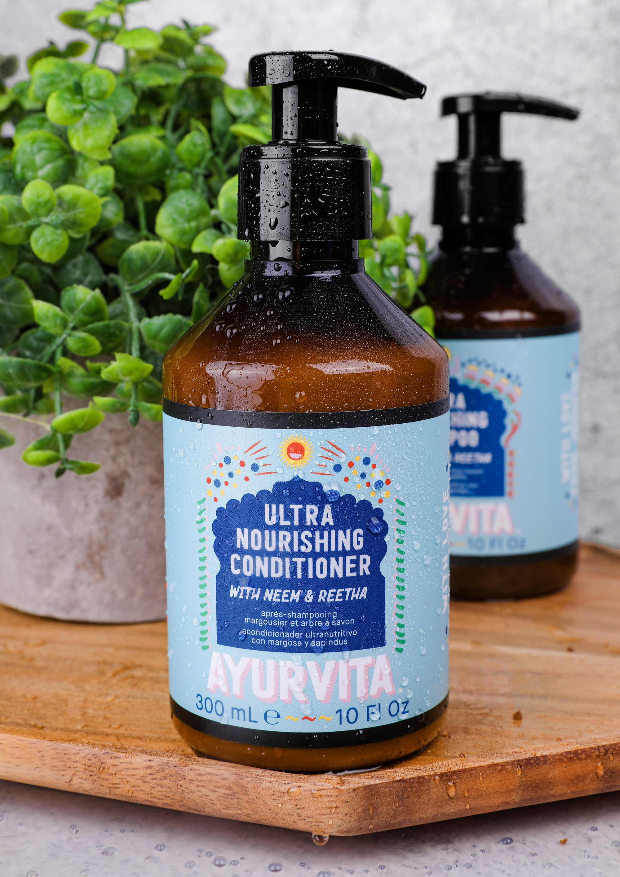 AyurVita Neem Natural Vegan Anti Dandruff Shampoo and Conditioner 2pk Set