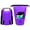 Purple, variant on Zunammy 10 LT Waterproof Dry Bag with Transparent Window