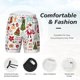 thumbnail image 3 of Balery Snowflakes Santa Claus Bañador para hombre, shorts de playa de secado rápido con entrepierna y forro de compresión-X-Large, 3 of 6