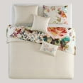 Bebejan Antique Flowers 5 Piece Comforter Set King Ivory 100 Cotton