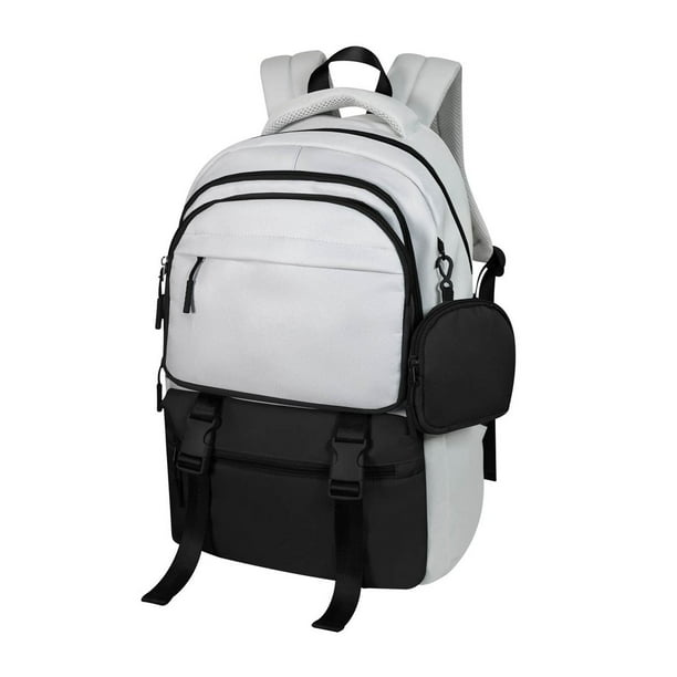 Mochila con monedero desmontable y bolsillo oculto-Dobre negro 31 x 48 x 17.5
