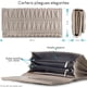 thumbnail image 3 of Cartera grande para mujer SQbags con pliegues elegantes blanca, 3 of 4