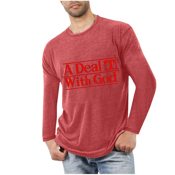 Blusas y camisas de manga larga con cuello redondo para hombre, deportivas, fitness, hogar, pijamas estampados, camiseta de manga larga con cuello redondo, blusa de poliéster para hombre