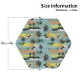 thumbnail image 2 of Kdxio Hawaiian Style Funny Coasters,4 Pcs Leather Coasters,Housewarming Gifts,Protect Furniture from Water Marks Scratch and Damage, 2 of 8