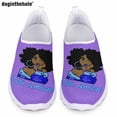 thumbnail image 1 of Doginthehole - Zapatillas planas informales de verano para mujer, zapatillas de deporte de malla sin cordones de la hermandad Zeta Amicae, cómodas y transpirables para correr, 1 of 5