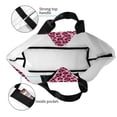 thumbnail image 4 of Fotbe Rose Leopard Print Bolsa Tote Estética de Lona con Estampado para Mujer - Bolsa Reutilizable de Hombro Casual para Vacaciones, Compras, Trabajo y Gimnasio, 4 of 8
