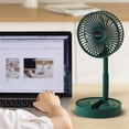thumbnail image 3 of Advancent 2x ventilador eléctrico verde Usb silencioso altura y ángulo ajustable ventilador de aire acondicionado portátil recargable Electrodomésticos, 3 of 5
