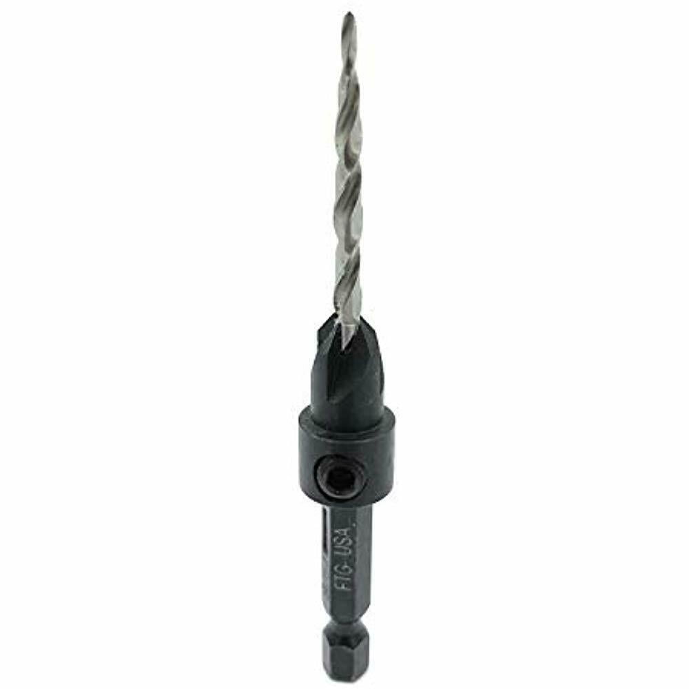 6 (9/64") Adjustable Wood Countersink With Tapered Drill Bit Hand Tools Home