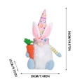 thumbnail image 3 of Fwttom Bunny Ear Easter Gnomes Handmade Faceless Spring Gnomes Decorations for Home Plush Tabletop Ornament, 3 of 4