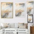 thumbnail image 4 of Designart "Ocean Storm In Beige, Blue, And Gold III" Abstract Shapes Floater Framed Wall Art Prints, 4 of 5