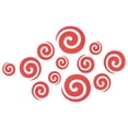 thumbnail image 1 of Acrílico Espejo Pegatinas de pared, 12uds en 1 Juego Auto Adhesivo Redondo Espiral Forma Removible Pared Calcomanías para Hogar Habitación Oficina DIY Decoración, Rojo, 1 of 7