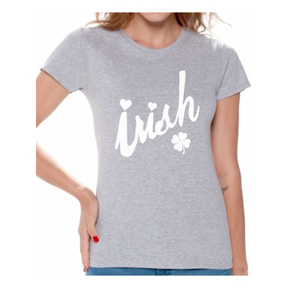 Awkward Styles Womens Irish Shirts with Shamrock St Patricks Day Irish Shirt Irish T shirt St Patrick's Day Tshirt Irish Mom Gifts Irish Grandma Gifts Irish Girlfriend Gifts for Her