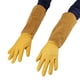 thumbnail image 3 of Guantes de cuero para jardinería, poda de rosas, guantes de trabajo largos resistentes al desgaste y a prueba de pinchazos (amarillo M), 3 of 8