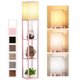 thumbnail image 1 of Lámpara de pie PARTPHONER de 160 cm, rosa, LED 3 CCT con estantes, 1 of 9