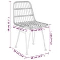 thumbnail image 2 of vidaXL 7 Piece Patio Dining Set Black Poly Rattan, 2 of 10