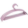 thumbnail image 1 of Perchero antideslizante semicircular grueso para ropa de adultos, 10 unidades, para el hogar, la tienda y el dormitorio, color rosa, 1 of 1