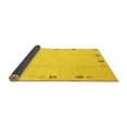 thumbnail image 2 of Ahgly Company Indoor Square Solid Yellow Modern Area Rugs, 6' Square, 2 of 4