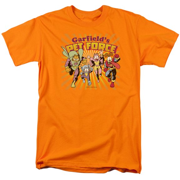 Garfield Pet Force Burst S/S Adult 18/1 T-Shirt Orange
