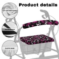 thumbnail image 5 of HELLHERO Walker Covers Pink and black Seat and Backrest Covers and Elderly Adults Breathable Waterproof for Seniors Men Women, 5 of 7
