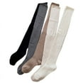 thumbnail image 4 of Calcetines por encima de la rodilla, medias hasta el muslo, calcetines de pelo alto, calcetines de muslo extendidos con costuras, medias de otoño e invierno de color sólido, 4 of 5