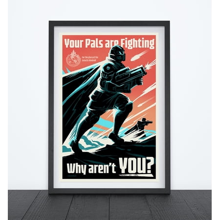 Poster HELLDIVERS 2 Propaganda Poster , Video Game Art, Pop Culture Art, Recruitment Poster , Satire Art, Wall Art-UNFRAMED