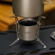 thumbnail image 2 of Estufa de alcohol de titanio TOMSHOO con tapa, patas plegables y olla, 2 of 8