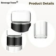 thumbnail image 3 of Tea Infuser Bottle, Double Wall Glass Travel Mug, Heat Resistant Tea Tumbler, Loose Leaf Tea Strainer Cup, Glass Water Tea Tumbler for Homes, Offices, Black, 16.9 oz, 3 of 5
