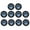 Black/Blue, variant on BIMZUC Cat Paw Thumb Grips Cover Joystick Rocker Silicone Cap Universal Gamepad Controller Replacement Parts for Enhanced Gaming Experience Ten Pieces Set Black Base Red Claw