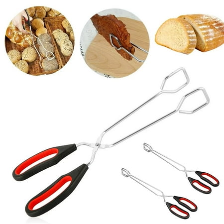 

HAXMNOU Extra Long Scissors Pliers 2pc Stainless Steel Grill Tongs Food Tongs