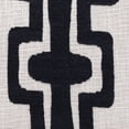 thumbnail image 3 of Fame Geometric Handmade Decorative Throw Pillow, Onyx/ivory, 24" x 24", Count per Pack 1, 3 of 8