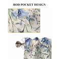 thumbnail image 7 of Blue Eucalyptus Leaves Living Room Curtains 72 Inches length, Farmhouse Retro Botanical Floral Window Treatment Curtain Drapes, Light Filtering Drapes for Bedroom Laundry Room, 52"x72", 2 Panels, 7 of 7