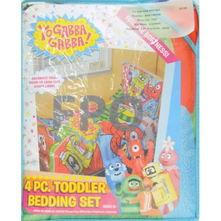 yo gabba gabba toddler bedding 4 piece set jeep fun walmart com