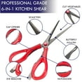 thumbnail image 3 of BambooMN Culinary Queen 6-in-1 Kitchen Shears - 30pc Set, 3 of 7