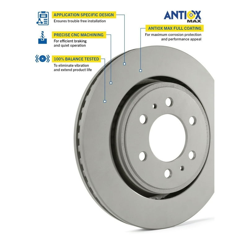 Goodyear Brakes 214634GY Premium AntiOx Automotive Vehicle Front