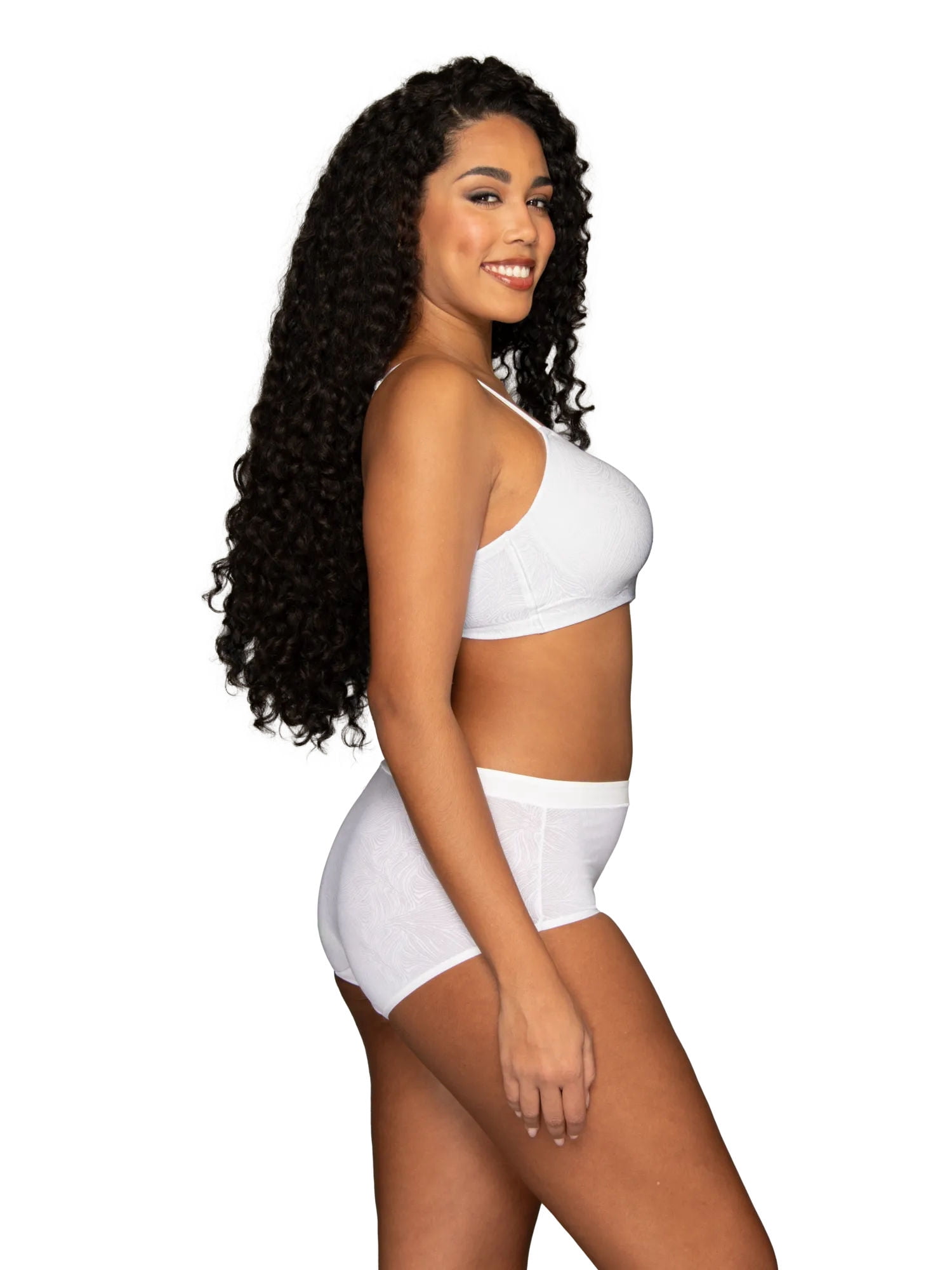 Vanity Fair Lingerie Women's Effortless Wireless Bra, Convertible Straps, Smooth Lace, Sizes S-3XL, Style 72125
