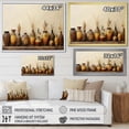 thumbnail image 4 of Designart "Minimalism in Pottery Formation with Brown" Geometric Framed Wall Art - Bohemian Brown Boho Pottery Entryway Framed Wall Art, 4 of 6