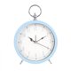 thumbnail image 1 of Reloj silencioso simple de 5 pulgadas con luz nocturna para estudiantes, niños y adultos, reloj bonito para dormitorio, mesita de noche, despertador pequeño (azul) (hy), 1 of 5