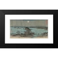 thumbnail image 2 of Andō Hiroshige 14x9 Black Modern Framed Museum Art Print Titled - Eight Views of Kanazawa at Night (1857), 2 of 5