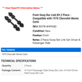thumbnail image 2 of Front Sway Bar Link Kit 2 Piece - Compatible with 1970 Chevy Monte Carlo, 2 of 2