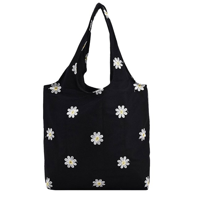 Bolso de viaje para mujer, bolso de mano de lona con margaritas bonitas para niñas, bolso de compras portátil Tmvgtek Para Estrenar