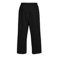 thumbnail image 6 of HKYNLAG Baggy Sweatpants for Men Fleece Wide Leg Sweats Pants Loose Casual Open Bottom Joggers with Pockets Black M, 6 of 7